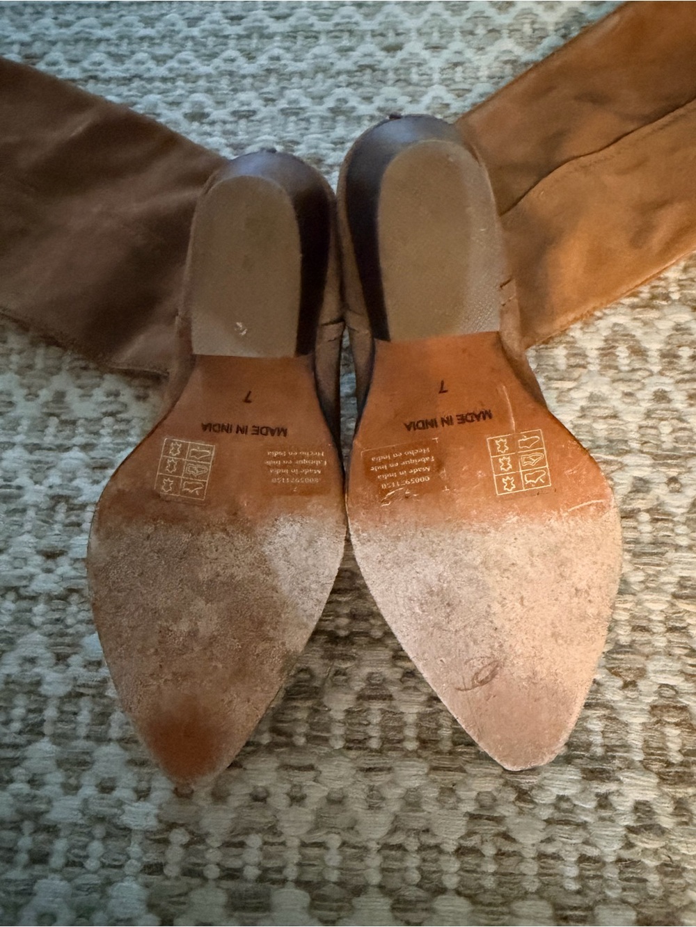 Free People Tall Suede Riding Boots in Chestnut Brown - Picture 4 of 5